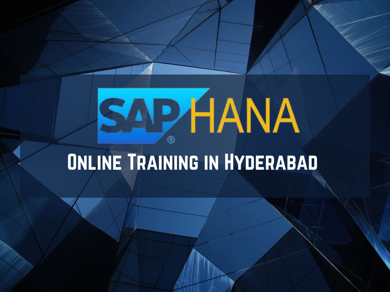 Sap Hana online Training from India